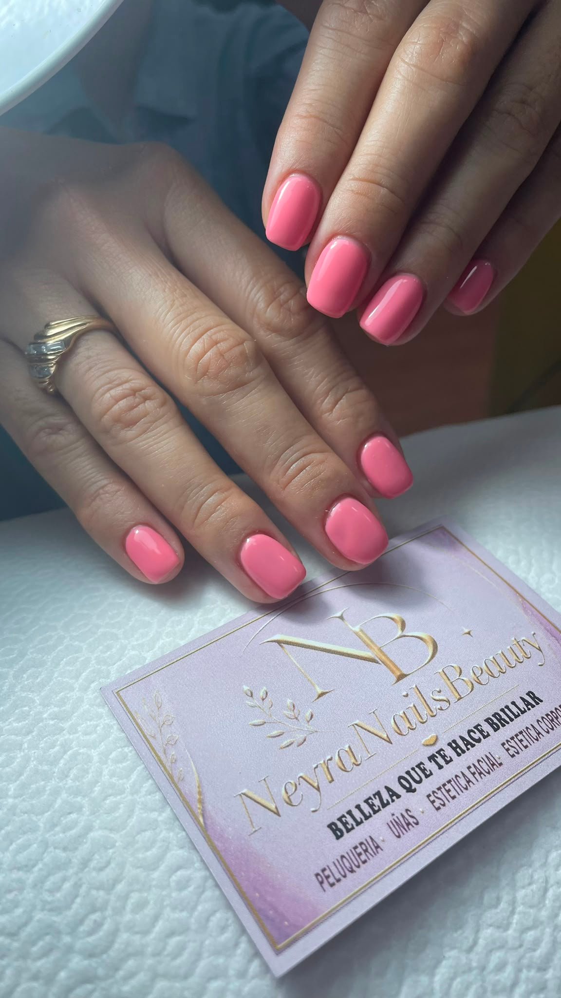 Gel rosa pastel